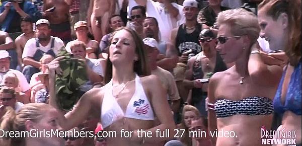  Bikini Contest At Nudist Resort Goes Completely Out Of Control